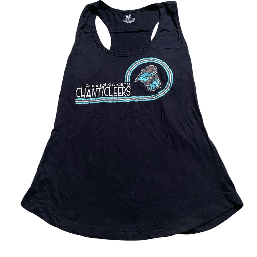 Coastal Chanticleers Womens Sports Black Tank Top Size Medium